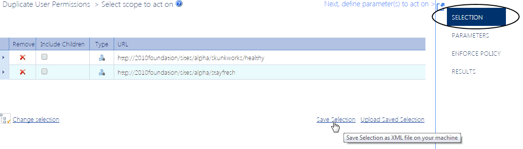 Evaluation Guide DUP PERMISSIONS