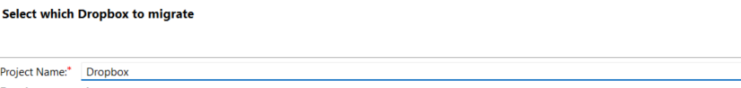 Dropbox Project Name