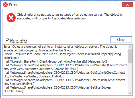 OneDrive Error